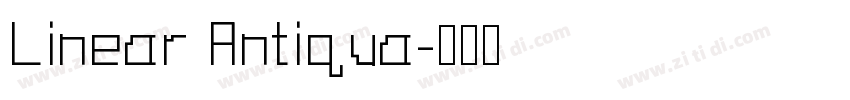 Linear Antiqua字体转换